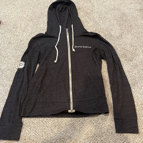 Pure Barre Charcoal Zip-Up Hoodie - Picture 1 of 5